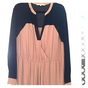 Rachel Roy black and tan dress
